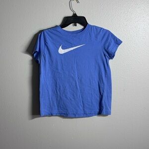 Nike Kids Blue The Nike Tee Youth Size T-Shirt Logo size L.